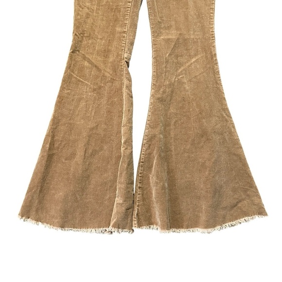 By Together Boutique Tan Corduroy Flare Pants Size Small - Picture 3 of 6